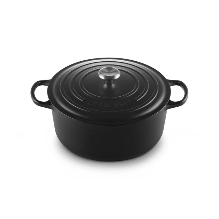 Le Creuset Signature Round Roaster 30 cm Black (Schwarz)