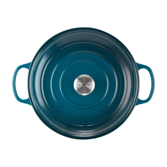 Le Creuset Signature Shallow Round Casserole 30 cm - Deep Teal (21180306422430)