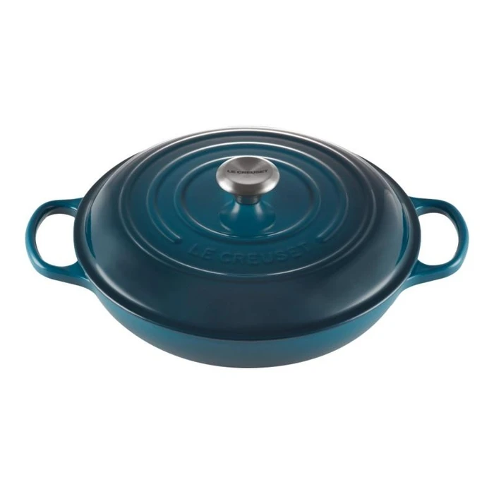 Le Creuset Signature Shallow Round Casserole 30 cm - Deep Teal (21180306422430)