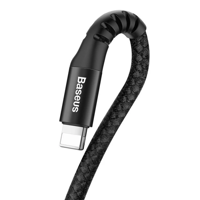 Καλώδιο USB to Lightning Baseus Spring-loaded 1m 2A (black)