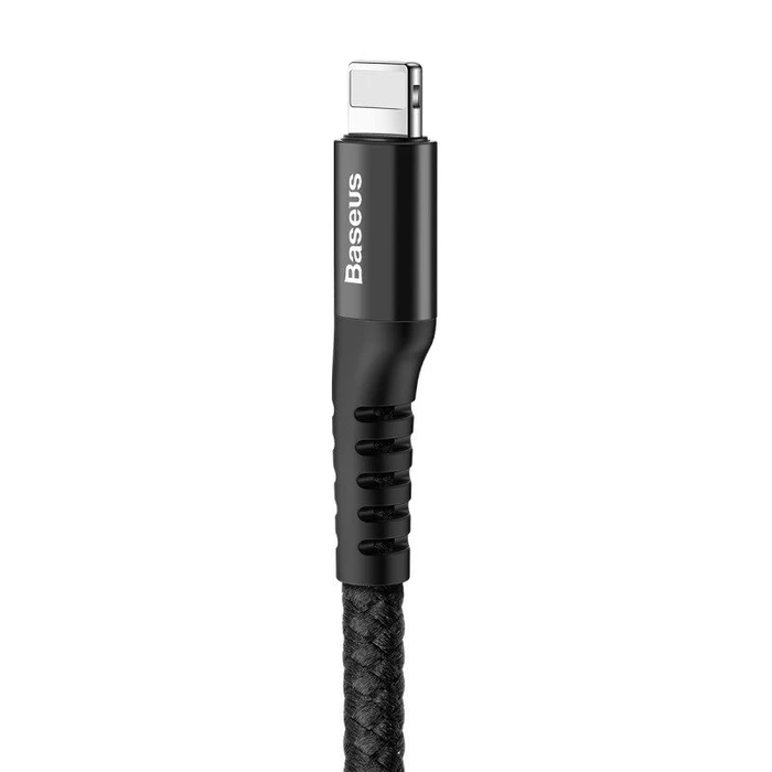 Καλώδιο USB to Lightning Baseus Spring-loaded 1m 2A (black)