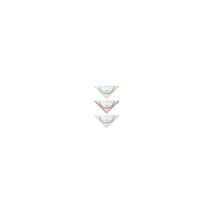 Herlitz my.pen Geometry Triangle 16 cm, assorted colours, 1 pc blister