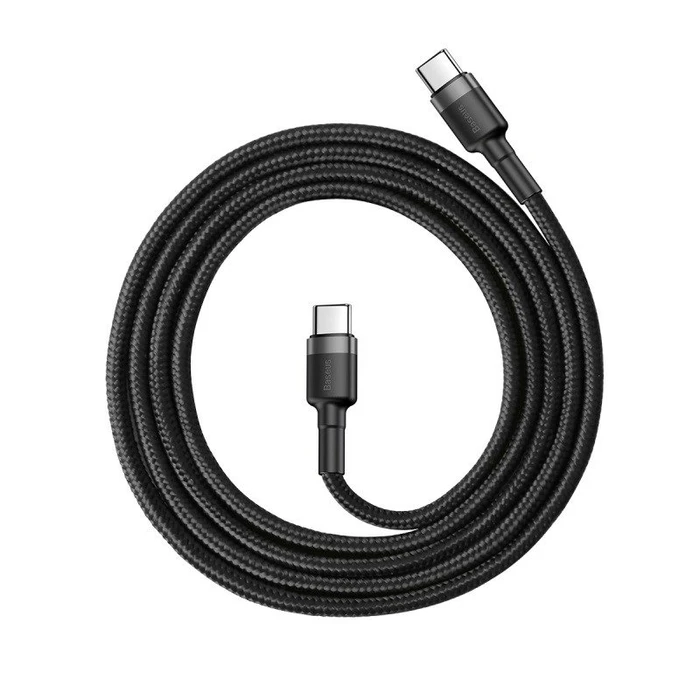Καλώδιο USB-C to USB-C Baseus Cafule PD 2.0 QC 3.0 60W 1m (Black+Gray)