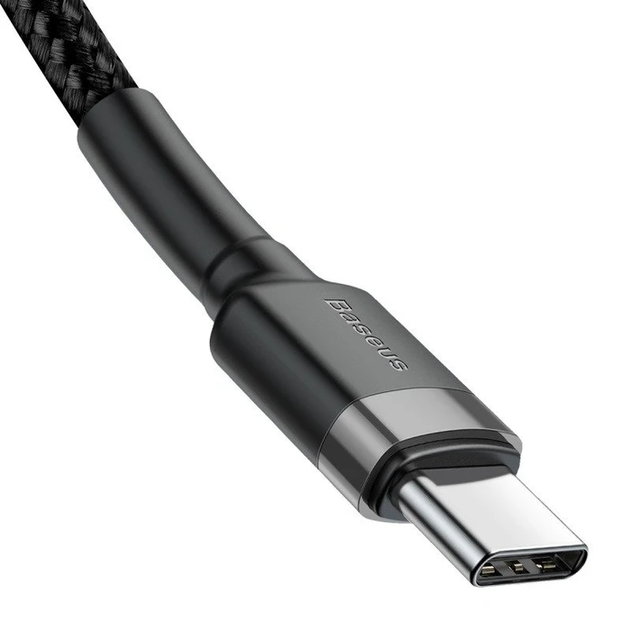 Καλώδιο USB-C to USB-C Baseus Cafule PD 2.0 QC 3.0 60W 1m (Black+Gray)