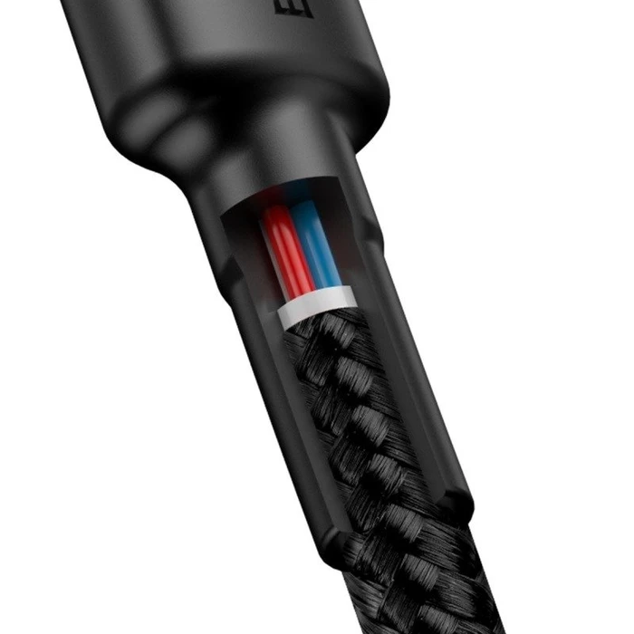 Καλώδιο USB-C to USB-C Baseus Cafule PD 2.0 QC 3.0 60W 2m (Black+Red)