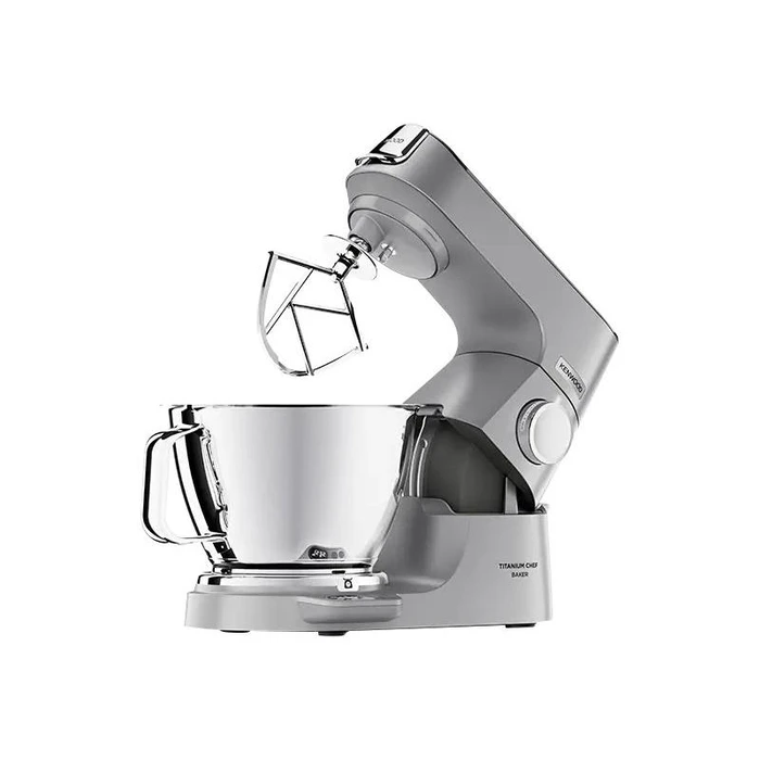 Kenwood Titanium Chef Baker KVC85.004SI - Food Processor / Stand Mixer 1200W Titanium Silver (DuoBowl 5L + 3.5L)