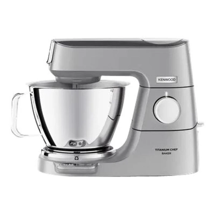 Kenwood Titanium Chef Baker KVC85.004SI - Food Processor / Stand Mixer 1200W Titanium Silver (DuoBowl 5L + 3.5L)
