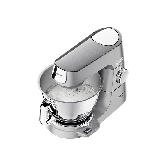 Kenwood Titanium Chef Baker KVC85.004SI - Food Processor / Stand Mixer 1200W Titanium Silver (DuoBowl 5L + 3.5L)