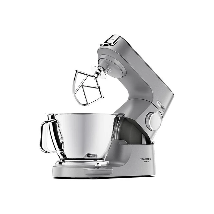 Kenwood Titanium Chef Baker KVC85.004SI - Food Processor / Stand Mixer 1200W Titanium Silver (DuoBowl 5L + 3.5L)