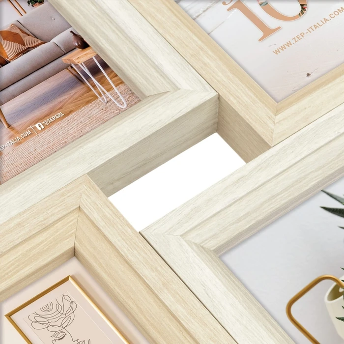 ZEP Wooden Picture Frame with Multicolour Border VZ882