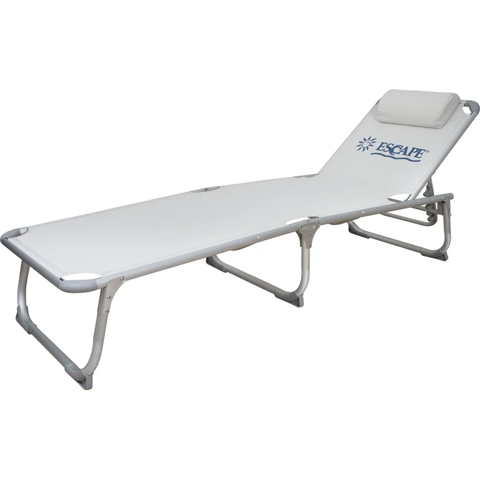 Ξαπλώστρα Τρίσπαστη Παραλίας Escape Άσπρη/Γκρι