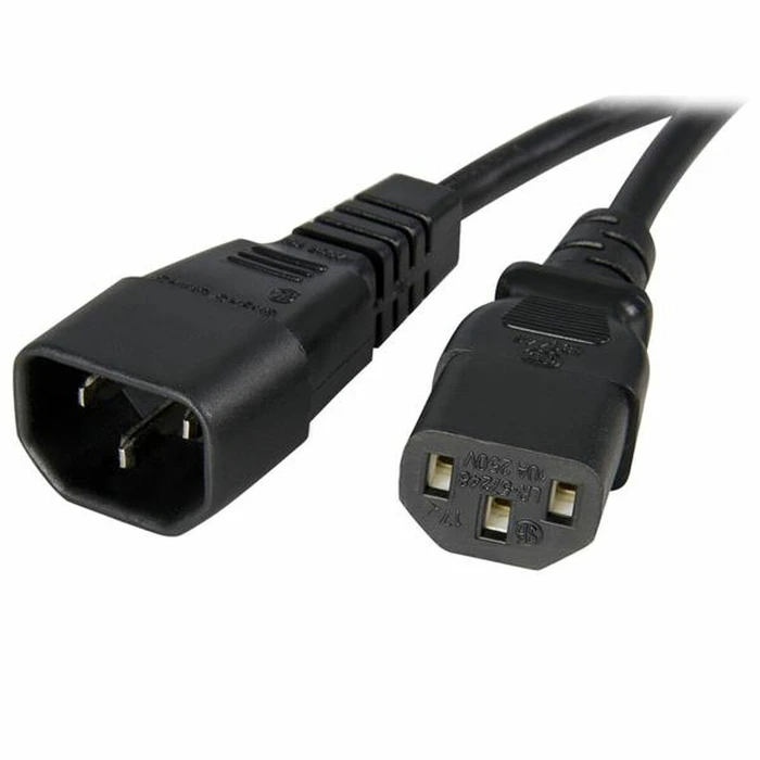StarTech IEC C14 - IEC C13 Cable 1m Μαύρο PXT1001M