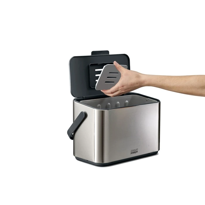 Joseph Joseph Collect 4L Stainless Steel Food Waste Compost Caddy