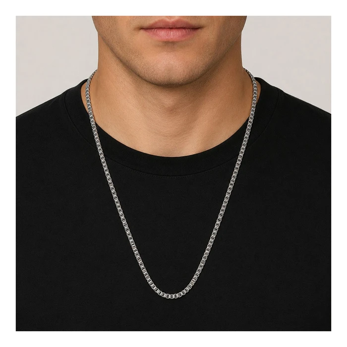 BOSS Men's Necklace 1580292 (58 cm) - Grey Stainless Steel