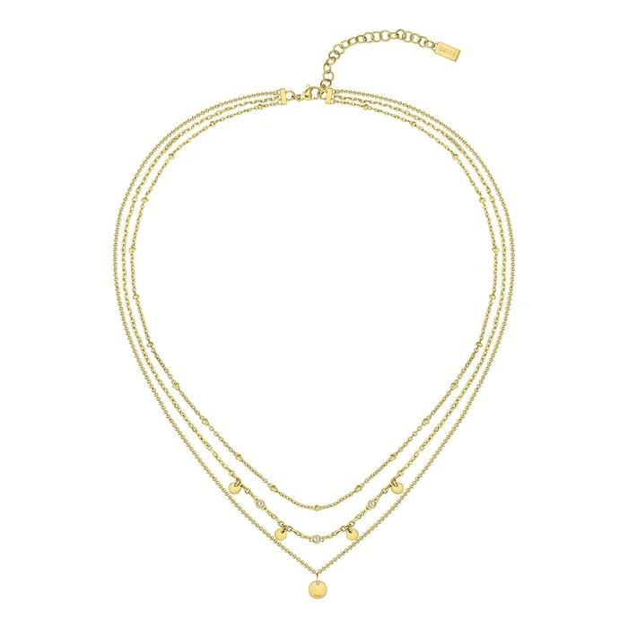BOSS Women's Necklace 43 cm - Stainless Steel, Golden