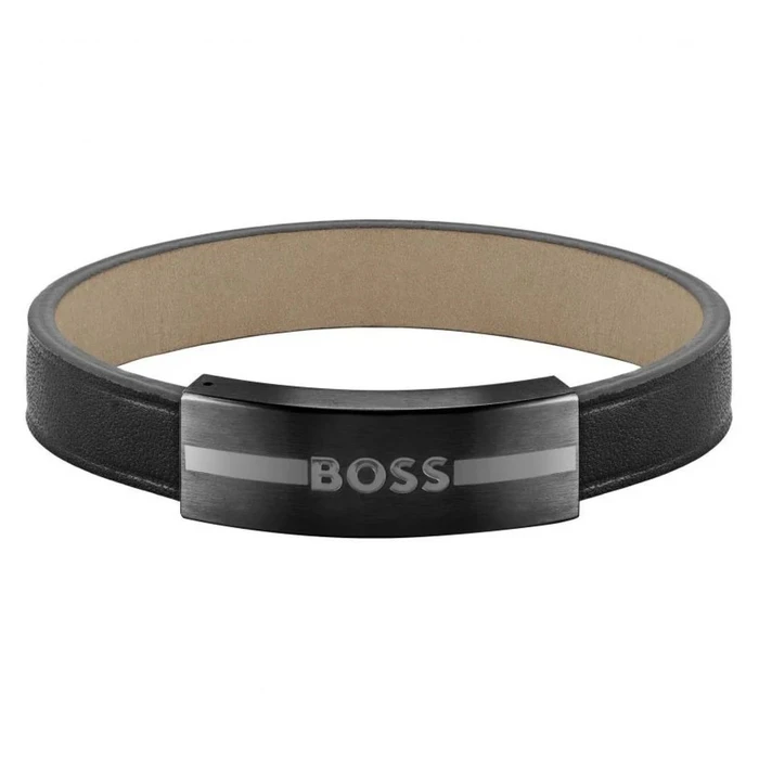 Ανδρικό Βραχιόλι Boss 1580490M (20cm) Δερμάτινο 