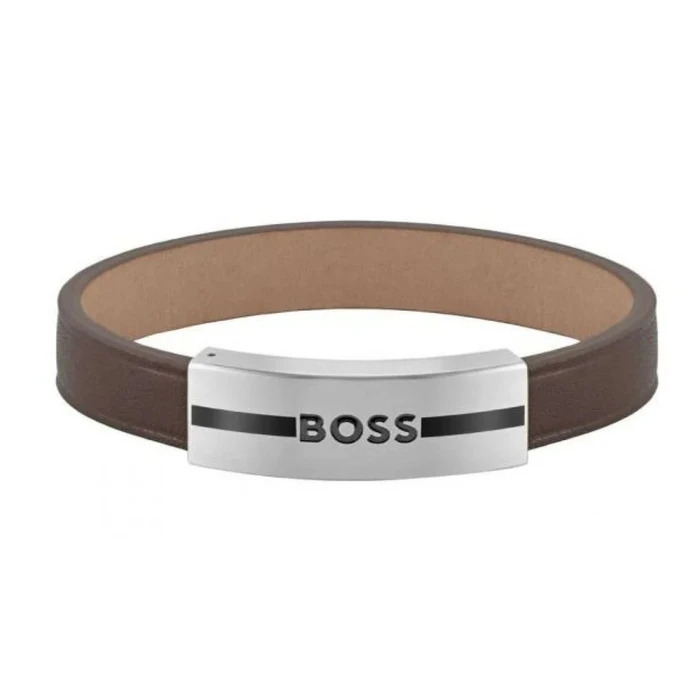 Ανδρικό Βραχιόλι Boss 1580496M (20cm) Δερμάτινο 
