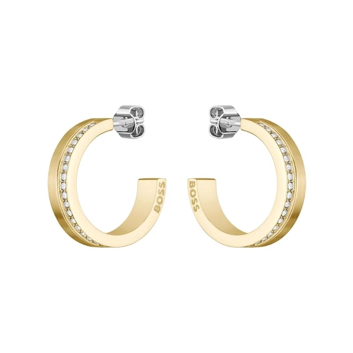 Γυναικεία Σκουλαρίκια Boss 1580522 (2cm) από Ατσάλι Golden