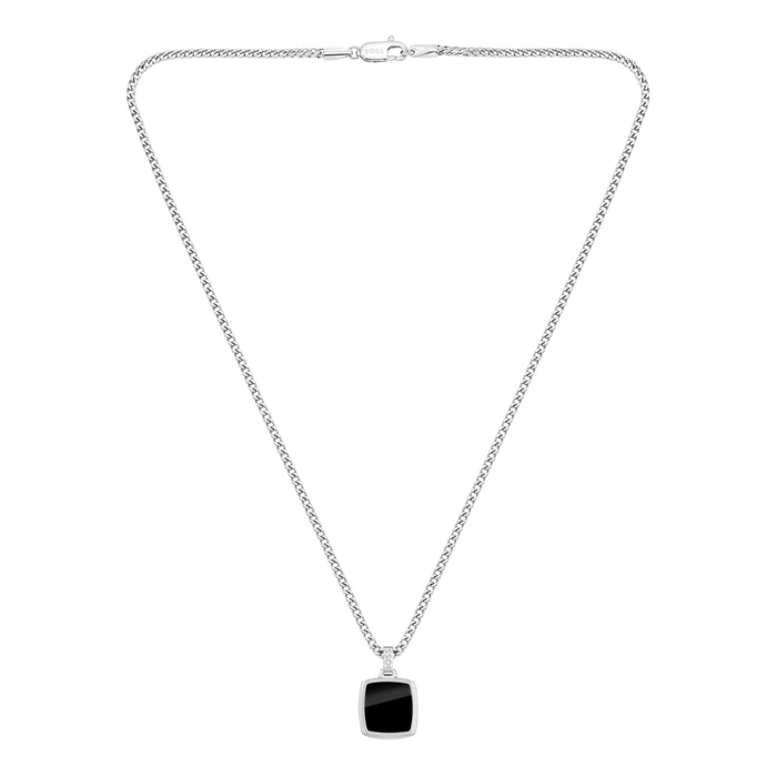 BOSS Men's Necklace 1580648 (55 cm) - Stainless Steel, Grey