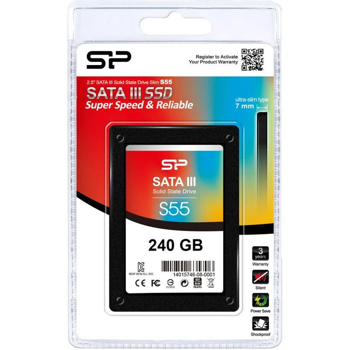 Σκληρός Δίσκος SSD 240GB Silicon Power SATA 3 S55 Black
