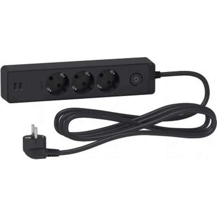 Πολύπριζο Ασφαλείας Apc St943u1wa, 3 Outlets ,Usb Type, 3m Cable, Black