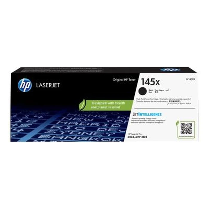 HP 145X High Yield Black Original LaserJet Toner Cartridge (W1450X)