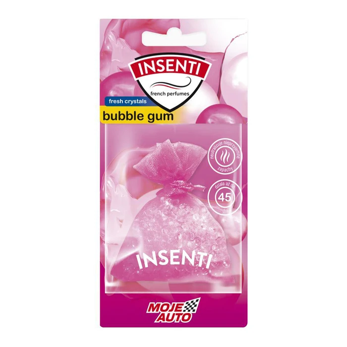 Αρωματικό Αυτοκινήτου Moje Auto κρεμαστό 15-007 bubble gum, crystals 20g