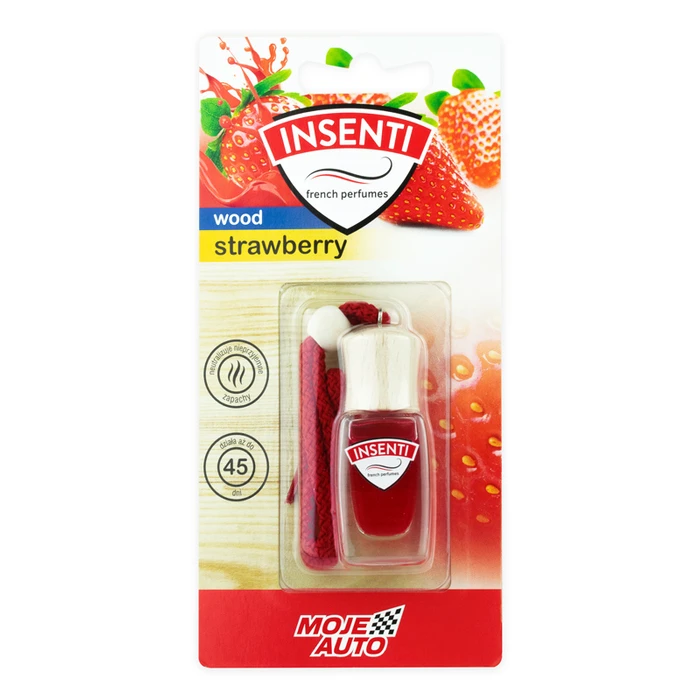 Αρωματικό Αυτοκινήτου Moje Auto υγρό 15-154, φράουλα, κρεμαστό, 8ml