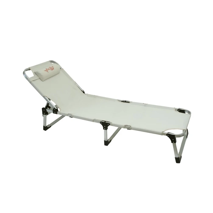 myResort White Aluminum Folding Reinforced Beach Lounger TEXT 2x1