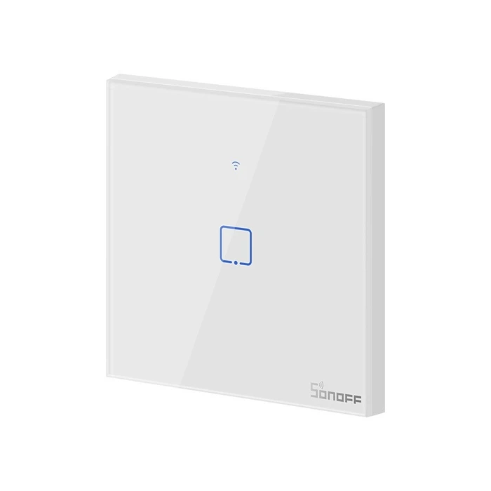 Smart Διακόπτης Sonoff Χωνευτός WiFi & RF 433 T1 EU TX (1 κανάλι) (Λευκό)
