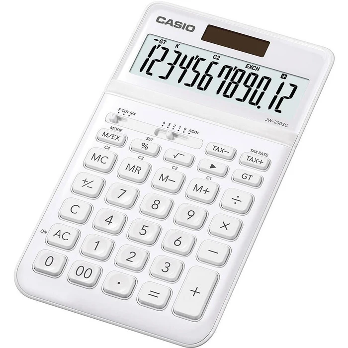 Αριθμομηχανή Casio JW-200SC-WE white