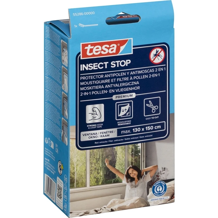 Tesa Anti-allergic Mosquito Net Black 1.3 m x 1.5 m (130 x 150 cm)