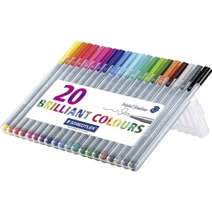 Μαρκαδόροι Staedtler Fineliner triplus 20 St box
