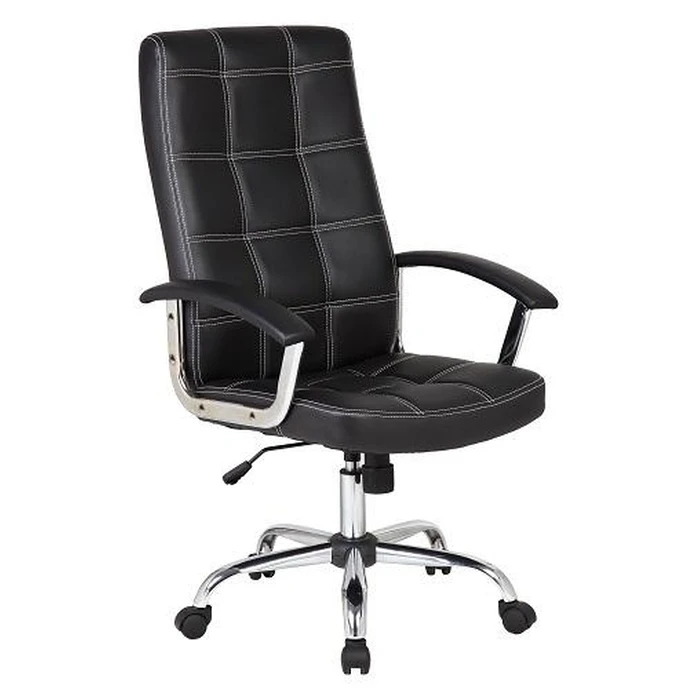 Velco Pro Systems Black Executive Office Chair (PVC) - SKU 66-20057