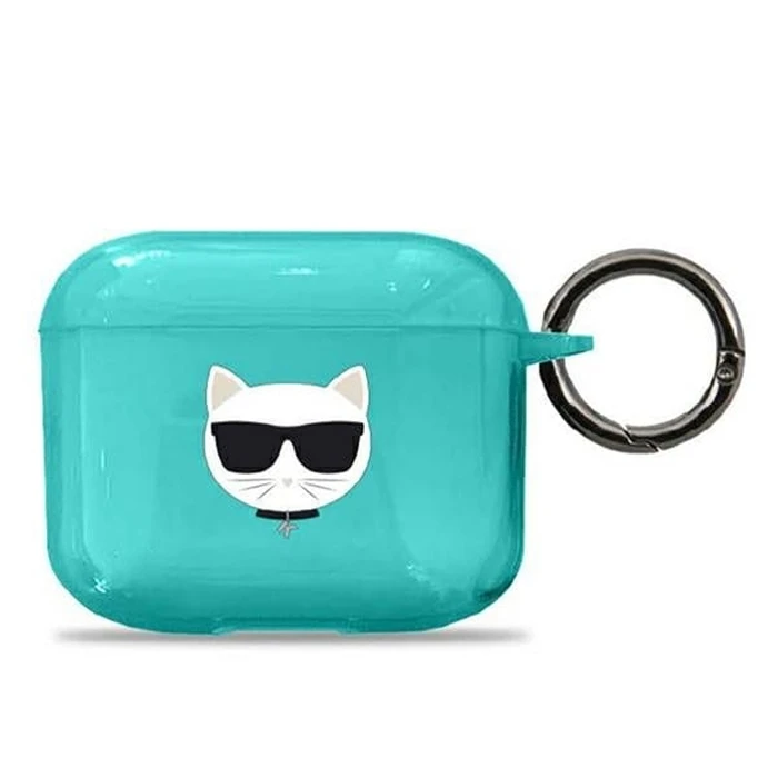 Karl Lagerfeld KLA3UCHFL Apple AirPods 3 cover blue Choupette