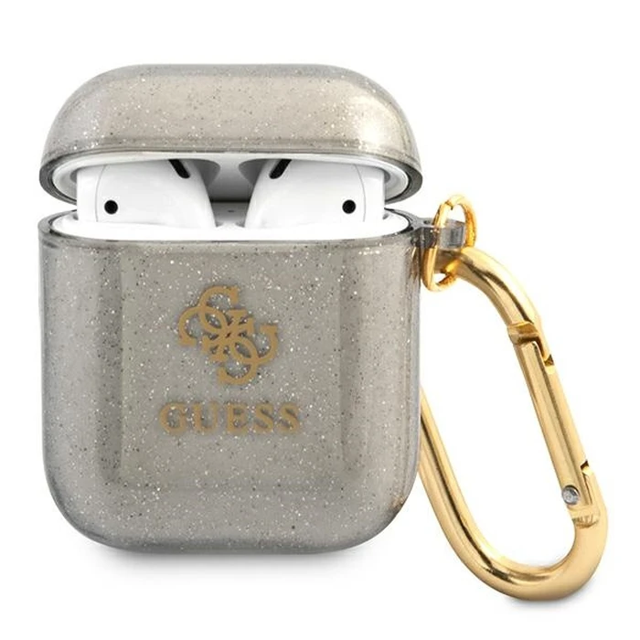 Guess GUA2UCG4GK Apple AirPods cover black Glitter Collection