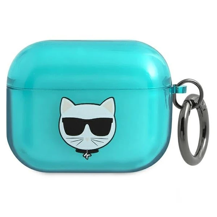 Karl Lagerfeld KLAPUCHFL Apple AirPods Pro cover blue Choupette