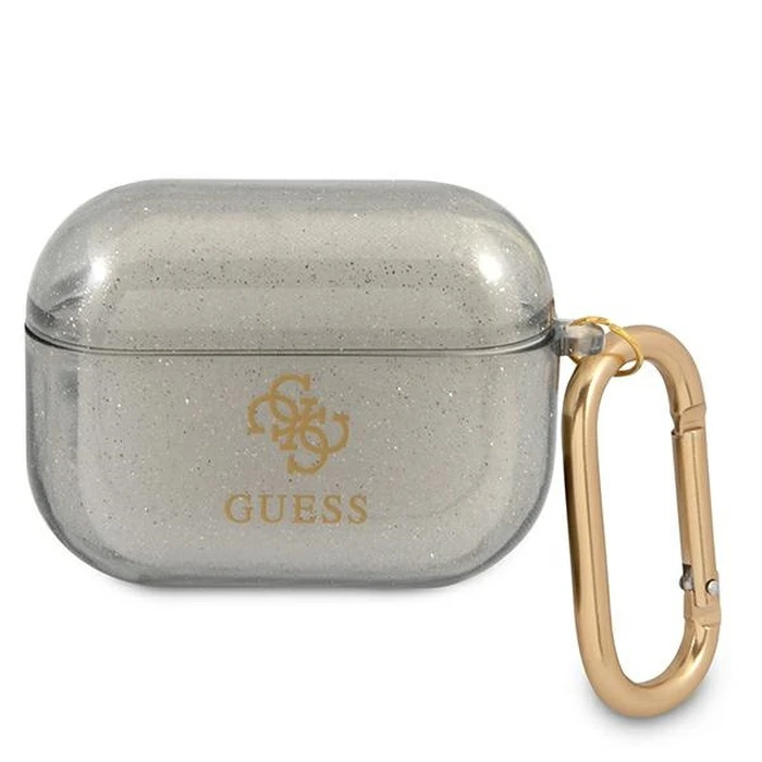 Guess GUAPUCG4GK Apple AirPods Pro cover black Glitter Collection