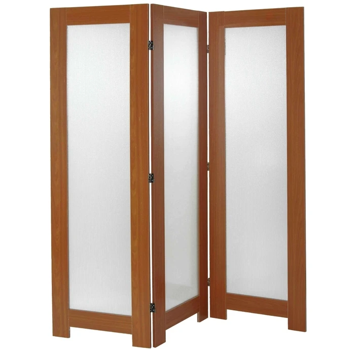 Velco Pro Systems Triptych Melamine Room Divider 170x155x2.4 cm Cherry