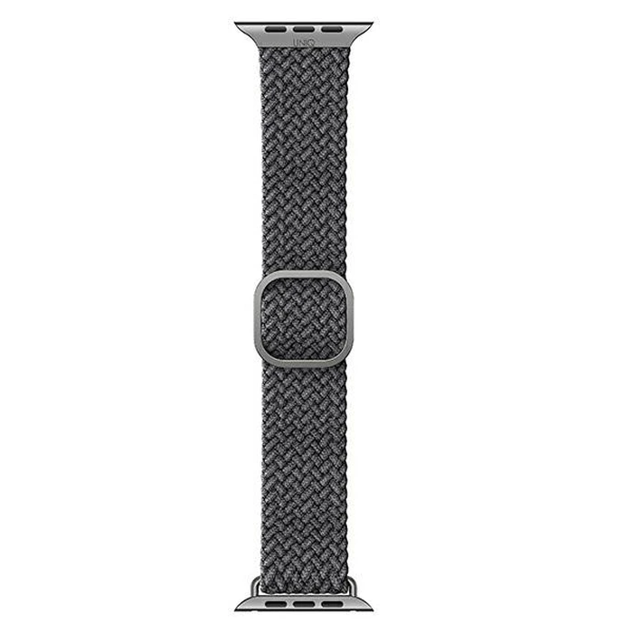 UNIQ Aspen strap Apple Watch 4/5/6/7/SE/8/9/10 40/41/42mm Braided gray/granite grey