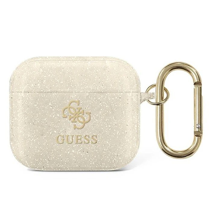 Guess GUA3UCG4GD Apple AirPods 3 cover gold Glitter Collection