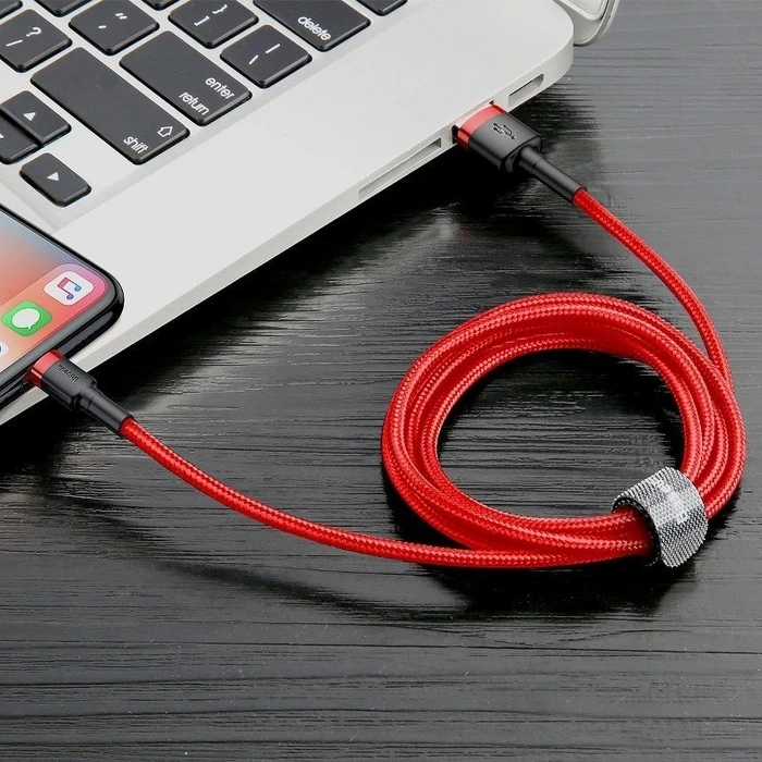 Καλώδιο USB to Lightning Baseus Cafule 2A 3m (Red)