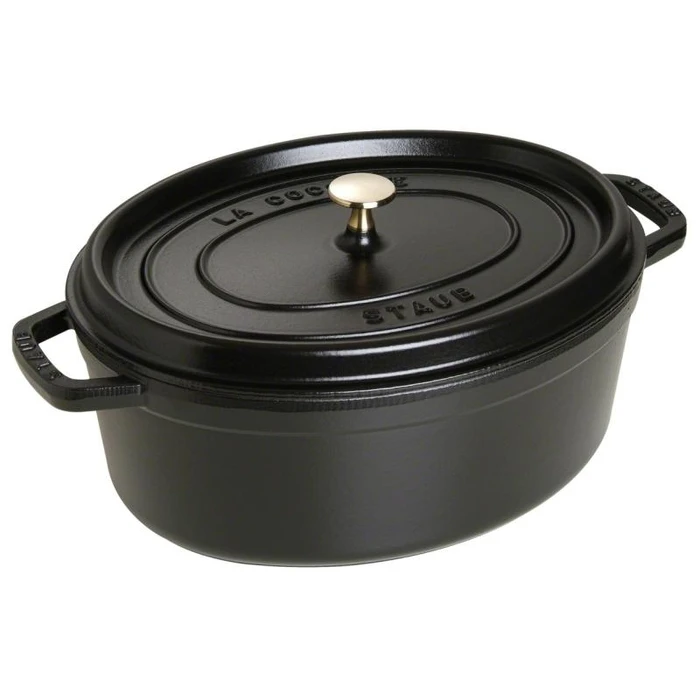 Staub Oval Roaster / Cocotte 33 cm 6.7 L - Black (Zwilling)