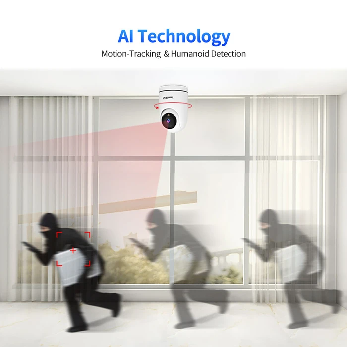 Κάμερα Παρακολούθησης Srihome Wireless HOME SECURITY AI AUTO-TRACKING 2MP