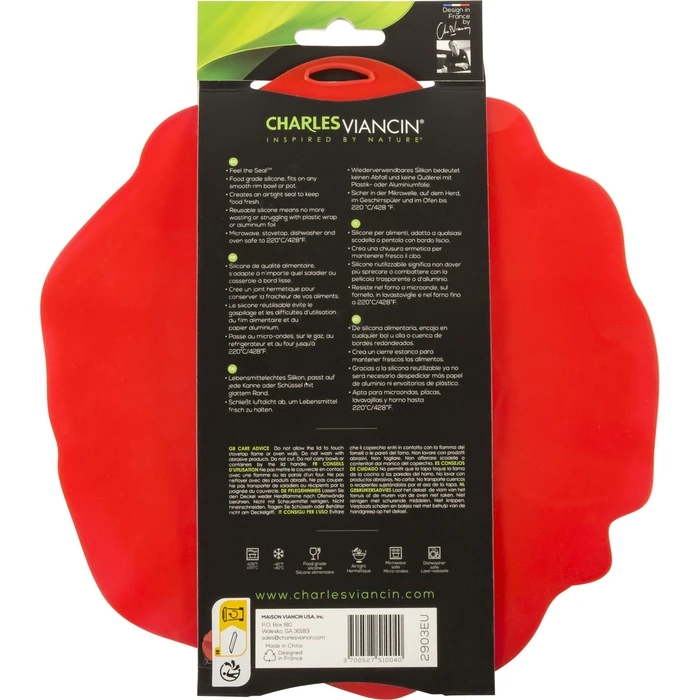 Silicone Container Lid 20 cm - Red