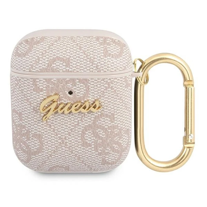 Guess GUA24GSMP Apple AirPods cover pink 4G Script Metal Collection