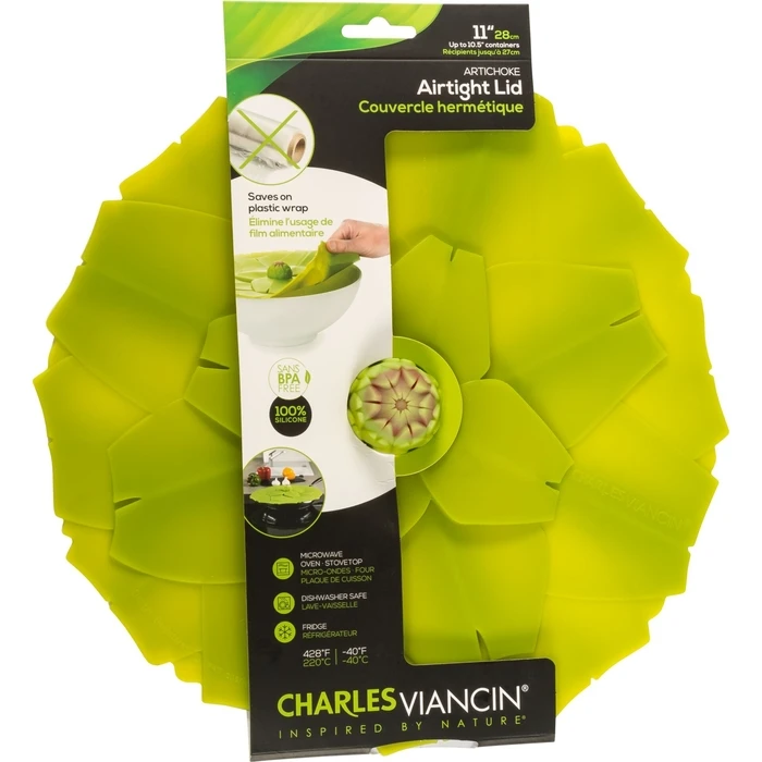 Charles Viancin Artichoke Silicone Lid 28 cm (Green)