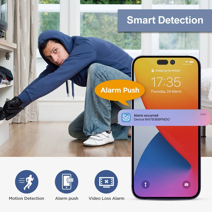 Καταγραφικό Srihome 5MP 16-CHANNEL PoE NETWORK