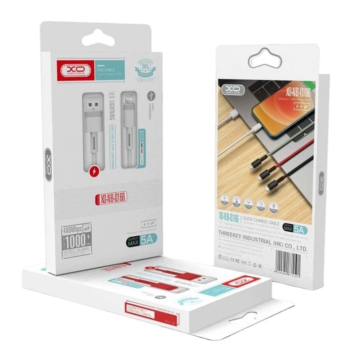 Καλώδιο USB XO NB166 5A Γρήγορης Φόρτισης για Micro Μαύρο