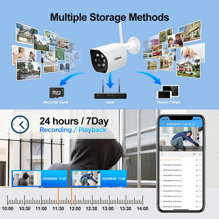 Κάμερα Παρακολούθησης Srihome 5G WIFI OUTDOOR IP 5MP